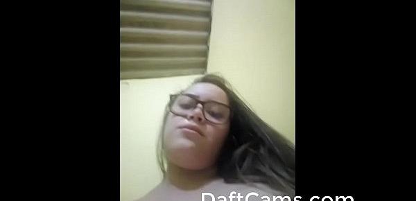  Teen BBW licking the nippes on cam at DaftCams.com